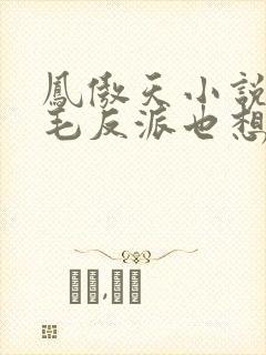 凤傲天小说里黄毛反派也想要幸福