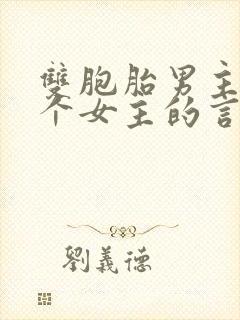 双胞胎男主和一个女主的言情小说