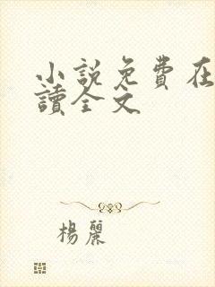 小说免费在线阅读全文