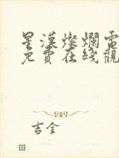 星汉灿烂电视剧免费在线观看完整版封面