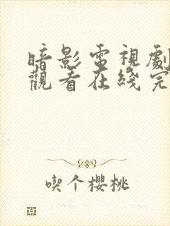 暗影电视剧免费观看在线完整版高清