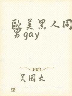 欧美黑人同性男男gay
