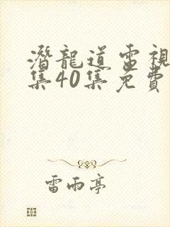 潜龙道电视剧全集40集免费播放西瓜