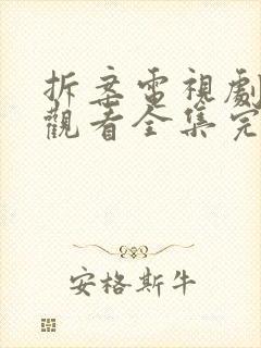 拆案电视剧免费观看全集完整版封面