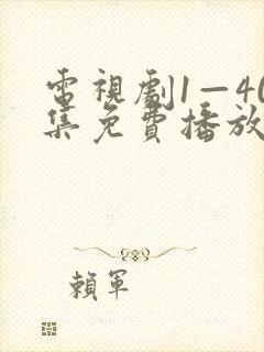 电视剧1—40集免费播放