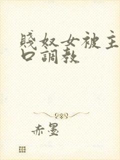贱奴女被主人重口调教封面