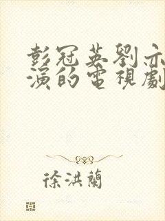 彭冠英刘亦菲主演的电视剧