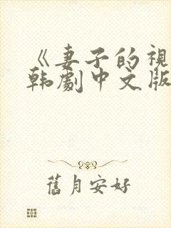 《妻子的视频》韩剧中文版高清