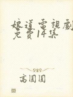 娘道电视剧全集免费14集