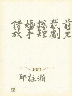 错婚总裁前夫请放手短剧免费观看