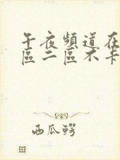 午夜频道在线一区二区不卡