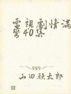 电视剧情满九道弯40集