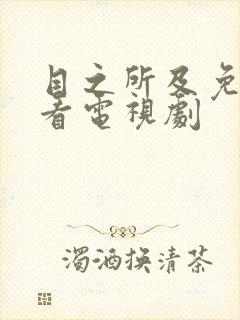 目之所及免费观看电视剧
