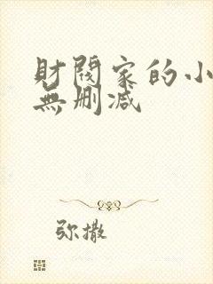 财阀家的小儿子无删减
