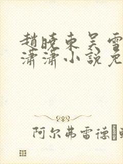 赵晓东吴雪晴王潇潇小说免费阅读