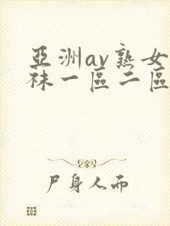 亚洲av熟女丝袜一区二区久久