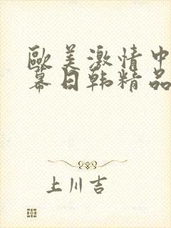 欧美激情中文字幕日韩精品