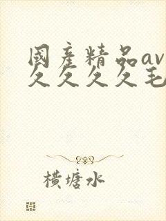 国产精品av久久久久久毛片