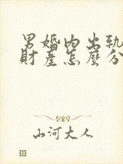 男婚内出轨离婚财产怎么分割