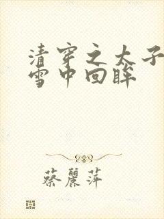 清穿之太子娇妃雪中回眸