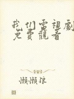 我们电视剧全集免费观看封面