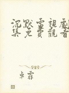 沉默电视剧25集免费观看高清