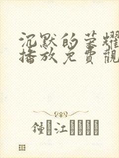 沉默的荣耀在线播放免费观看