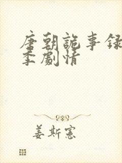 唐朝诡事录第一季剧情