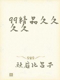 99精品久久久久久