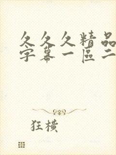 久久久精品中文字幕一区二区三区