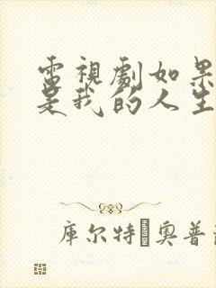 电视剧如果奔跑是我的人生演员表