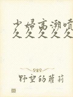 少妇高潮喷水久久久久久久久久