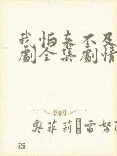我怕来不及电视剧全集剧情介绍