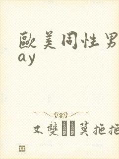 欧美同性男男gay
