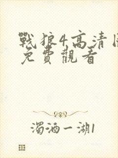 战狼4高清国语免费观看