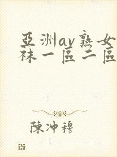 亚洲av熟女丝袜一区二区三区封面