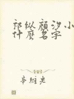 祁纵颜汐小说叫什么名字