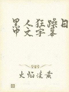 黑人狂躁日本妞中文字幕封面