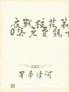 夜战校花第100集免费观看动漫版