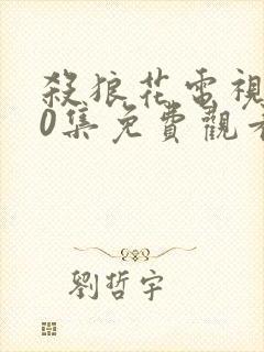 杀狼花电视剧30集免费观看