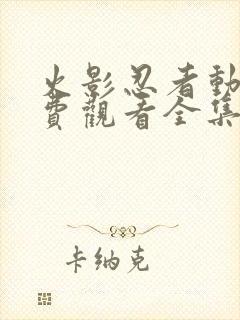 火影忍者动画免费观看全集封面