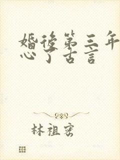 婚后第三年她变心了古言