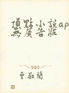 顶点小说app无广告版
