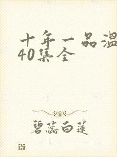 十年一品温如言40集全