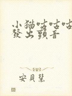 小猫咕咕咕叫声发出颤音
