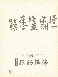 av在线你懂的综合亚洲一区