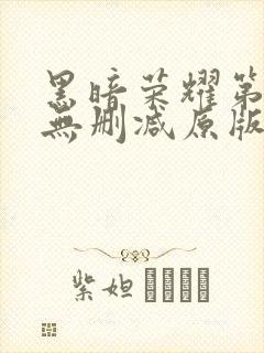 黑暗荣耀第一季无删减原版封面