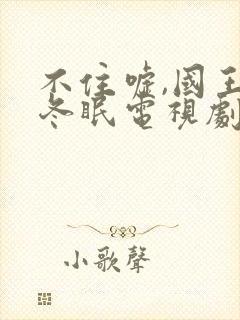 不住嘘,国王在冬眠电视剧免费