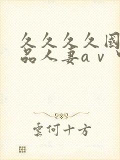 久久久久国产精品人妻aⅴ中出