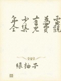 年少有为电视剧全集免费观看10集封面